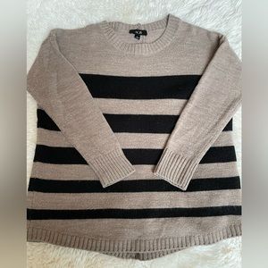 AGB Brown and Black Striped Sweater